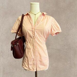 Salmon Pink Button-up Esprit Blouse
